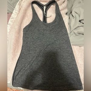 Lululemon razorback tank size 12 full lenghth grey